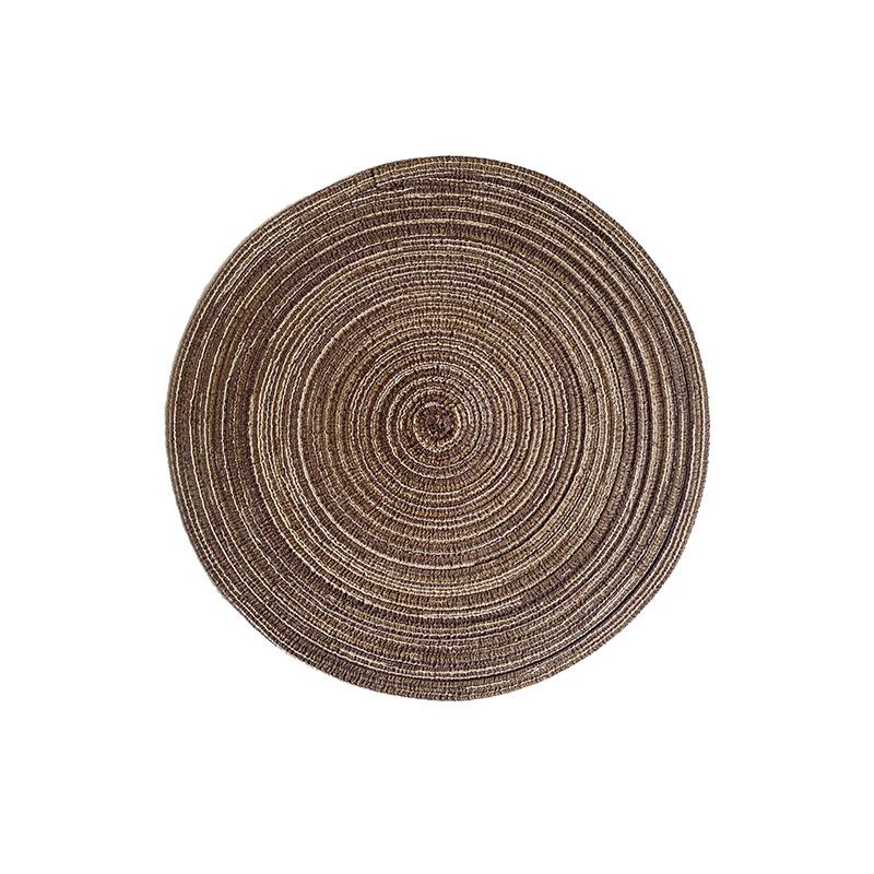Nordic Style Cotton Yarn Placemat Round Ramie Woven Coaster Insulation Plate Mat Decorative Props Mat Home Anti Scalding Mat_voghion.com