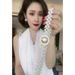 Pearl Chain For Women Korean Version Versatile Decorative Dress New Elastic Thin Waist Belt Sweet Fairy Accessory_voghion.com