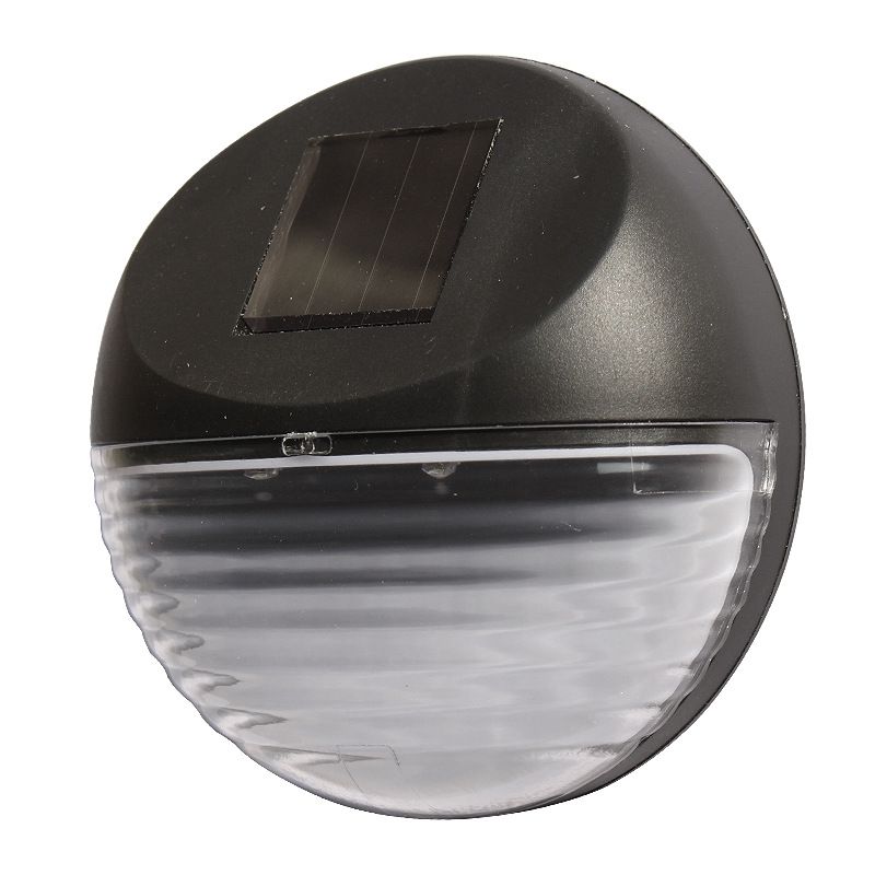 Lámparas solares de pared para exteriores, impermeables, 2 LED, para decoración de jardín, vallas y patio, con clasificación IP65, iluminación automática de 6-12 h, blanco cálido, estilo rústico._voghion.com