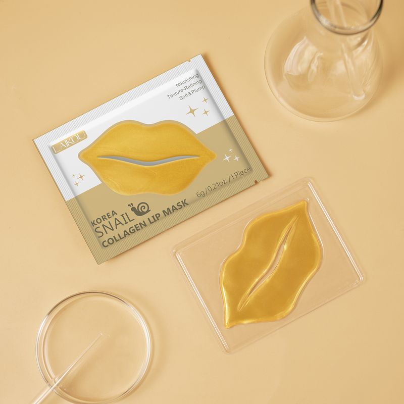 Scrubs & Bodys Treatments Korean Snail Collagen Lip Balm Moisturizing Lip Mask 6g Spot_voghion.com