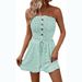 "Women's Summer Sleeveless Jumpsuit - Stylish Off-Shoulder Romper With Flared Legs, Lightweight Polyester Blend, Comfortable & Breathable, S-2XL"_voghion.com