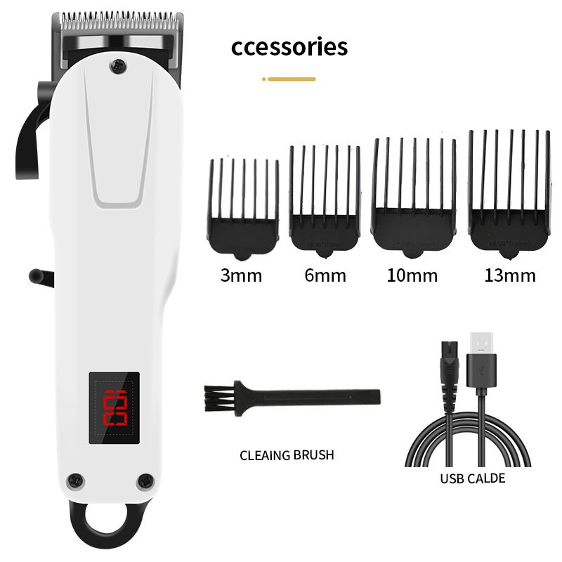 cabeça de óleo retrô máquina de cortar cabelo máquina de cortar cabelo careca gravação gradiente display digital lcd recarregável salão de cabeleireiro máquina de cortar cabelo elétrica_voghion.com