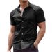 Herrenbekleidung Hemd Kurzarm Casual Button Down Strandhemd_voghion.com