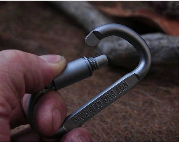 【 Kuum müük 】 Välismägironimine D-tüüpi alumiiniumsulamist võtmehoidja seljakott, rippuv veepudel meeste ja naiste jaoks_voghion.com