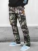Men's Clothing Camouflage Overalls Retro High Street Loose Straight Pants_voghion.com