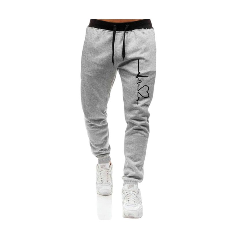 Herrenmode Print Lange Hosen Herbst und Winter Fleece Casual Jogginghose Bottoms mehrfarbig Jogging Fiess Sports_voghion.com
