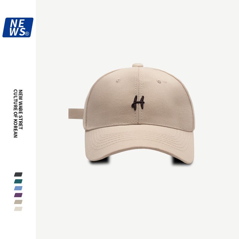 Duck billed men Korean version Instagram internet celebrity same style wide brimmed letter baseball women s face_voghion.com