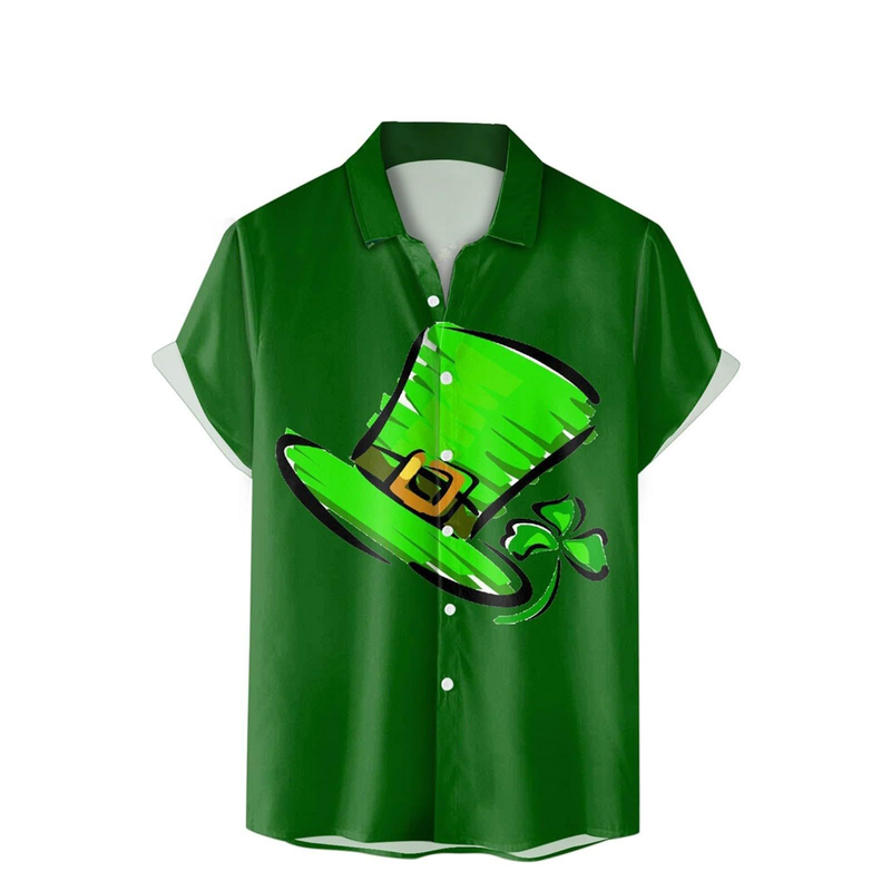 Neues Sommer-Hemd mit Revers-Print für Herren, lässig, hawaiianisch, kurzärmelig_voghion.com
