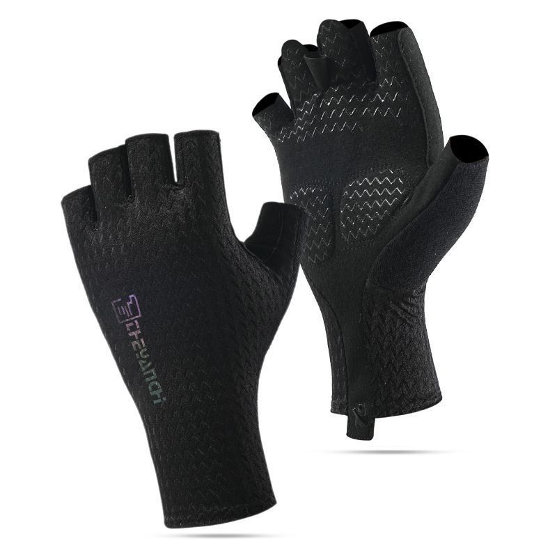 Riding Gloves For Summer Road Semi Finger Mountain Biking, Men's And Women's Cycling, Sun Protection, Shock Absorption,_voghion.com