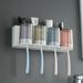 Wall-Mounted Toothbrush Holder Set With Toothpaste Squeezer – No Drill Bathroom Organizer For Toothbrush, Cup & Paste (2/3/4-Piece Options)_voghion.com