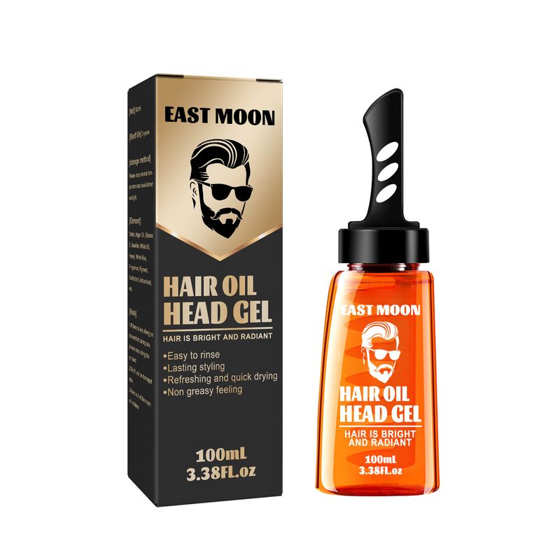 Men's Wax with Oil Head Large Back Shape for Moisturizing and Long lasting Comb to Set_voghion.com