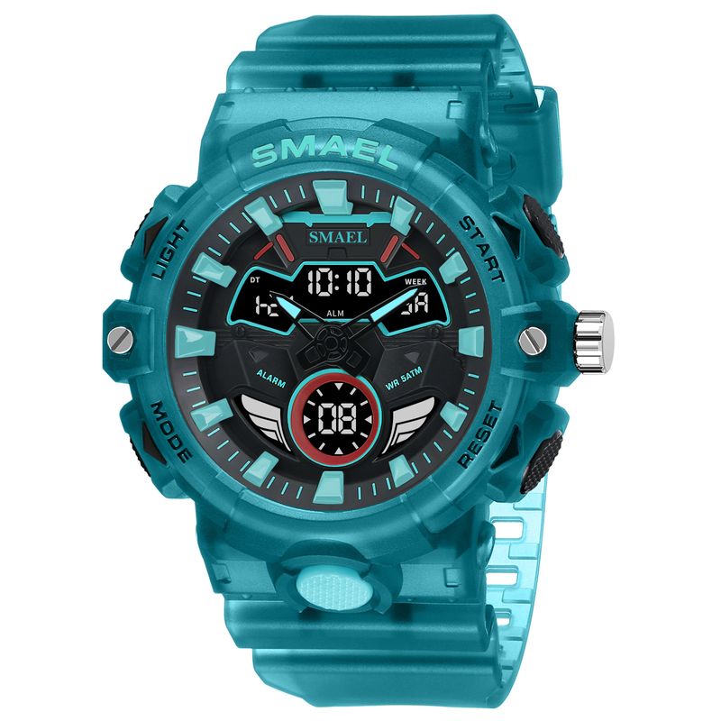 SMAEL Cool Dual Display Multifunctional Outdoor Sports Glow Waterproof Men's Electronic Watch_voghion.com