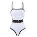 Women's Clothing Elegant One-Piece Swimsuit Flowy Cover-Up High Waist Sexy Modest Design Tummy Control Quick-Dry Fabric - Perfect Beach Pool_voghion.com