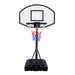 Portable Poolside Basketball Hoop System Basketball Hoop for Pool Height Adjustable 3.1ft-4.7ft with 36" Backboard for Indoor Outdoor Use_voghion.com