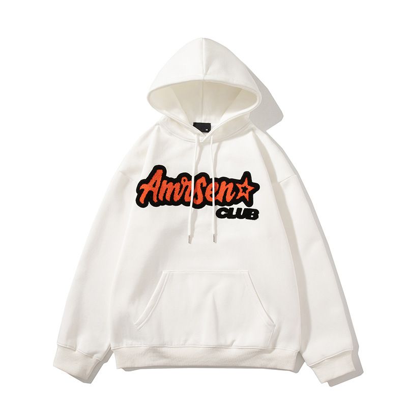 Chaopai-Plüschhandtuch-bestickter Kapuzenpullover, Frühlings- und Herbst-Übergröße, Lazy-Wind-Oberbekleidungsjacke, Ins_voghion.com
