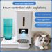 2-in-1 Smart Pet Automatic Feeder And Water Dispenser With Timer For Remote Feeding_voghion.com