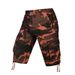 Man's clothing Men's cargo shorts multi-pocket capri pants men's camo medium quarter straight pants_voghion.com