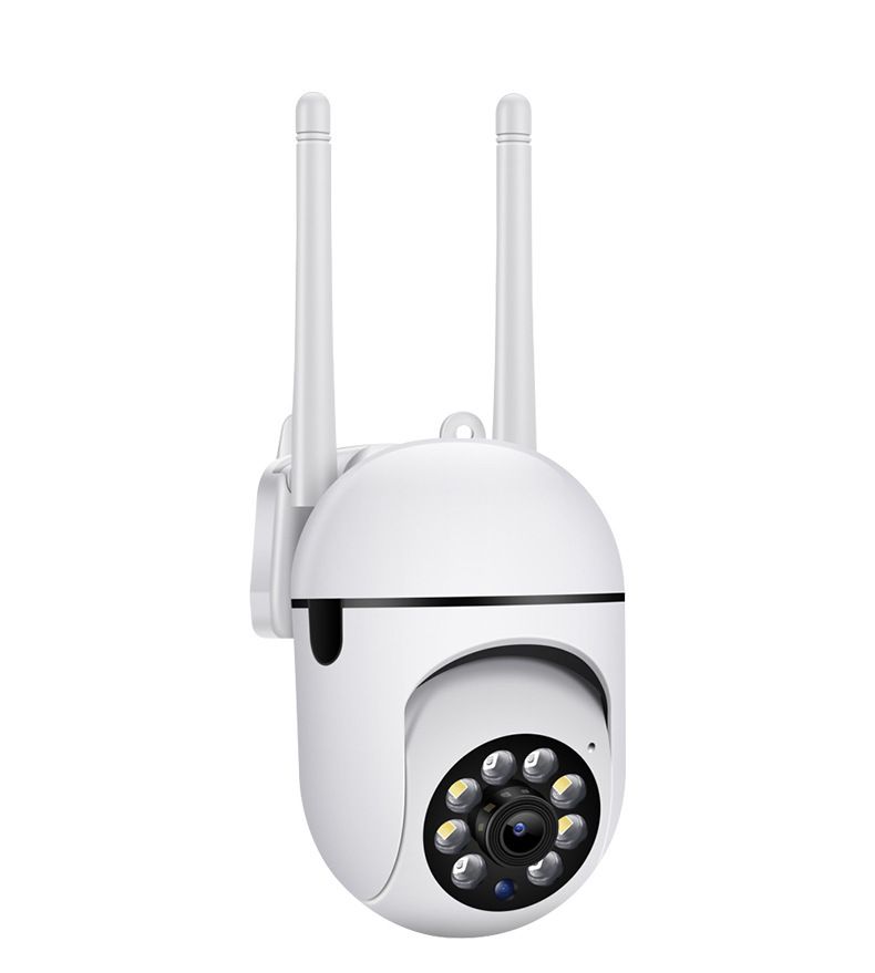 Cámara de seguridad WiFi de 360° - Visión nocturna HD de 1080p, audio bidireccional, detección de movimiento, inalámbrica, para uso en interiores y exteriores._voghion.com