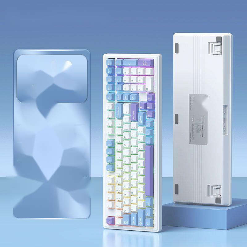 Přizpůsobené těsnění mechanické klávesnice Bezdrátové Třetí simulovaná zkouška Bluetooth Hot Plug E-sportovní hra_voghion.com