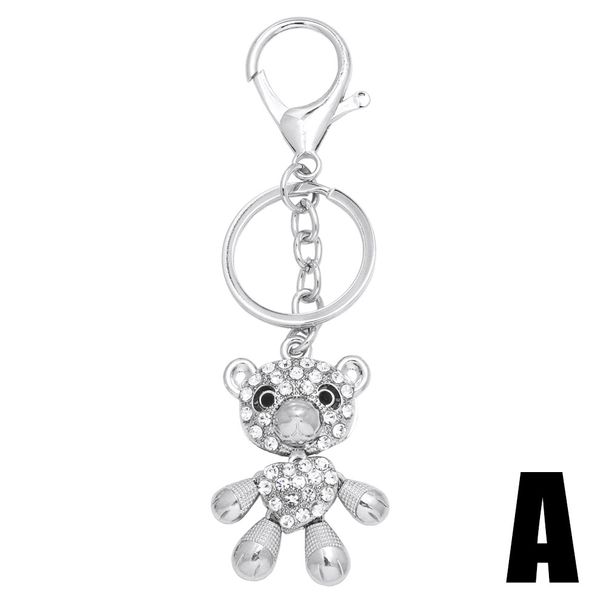 AS Accessories New Personality Creative Cute Exquisite Bear Pendant Bag Car Keychain Ornament Kca046_voghion.com