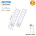 2pcs Motion Sensor Under Cabinet Lights USB Rechargeable 3 Color Temperatures Wireless Stick On Anywhere For Kitchen Wardrobe_voghion.com