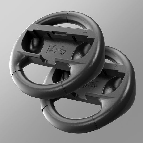 Racing Wheel (2PCS) – Joy-Con Steering Wheel , Switch 2 Accessories, Motion Control, Ergonomic Grip – Lightweight ABS Racing Game Controller_voghion.com