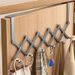 Hängen Hinter Dem Hängenden Haken An Der Tür, Erweiterbar Kreative Haken, Nagel Freies Spurlose Tür Zurück Lagerung Rack, Kleidung_voghion.com