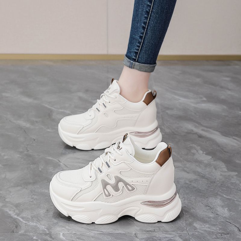 Frühling Neue Atmungsaktive Dicken Boden Casual Sport Damen Schuhe_voghion.com