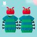 Vestiti per neonati a forma di bruco con cappuccio, a maniche corte, a forma di cartone animato, per bambini di 0-3 anni_voghion.com