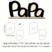 Holzfotorahmen am Papa-Stil - Häerzwäermend Handwierk, emotional Erënnerung - Perfekt Gebuertsdagscadeau fir Papp oder Grousspapp - E personaliséiert Heem_voghion.com