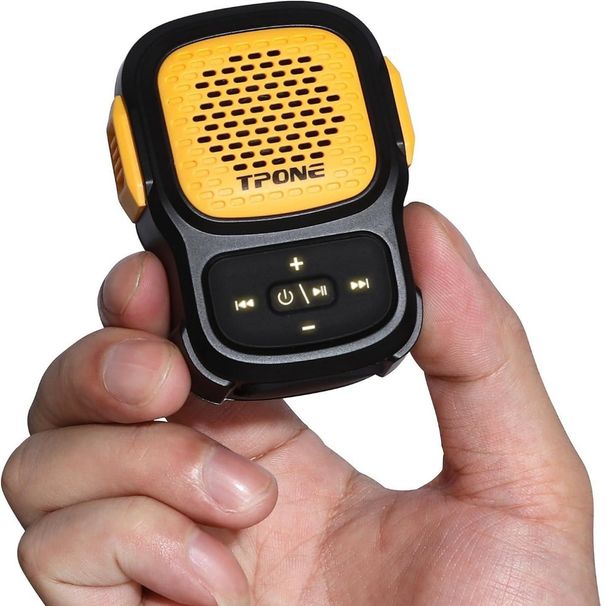 1PC Wearable clip on wireless Bluetooth speaker, compact and portable, mini outdoor speaker_voghion.com