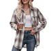 2024 frauen Herbst Winter Neue Casual Mode Oversize Lose Kariertes Hemd_voghion.com