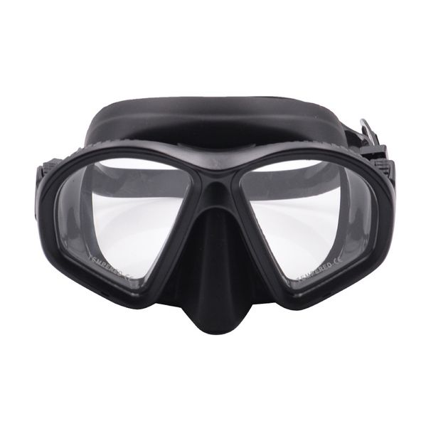 Schwimmbrille für Kurzsichtige mit großem Rahmen und einfachem Design, umweltfreundliche Silikonbrille, gehärtetes Glas_voghion.com