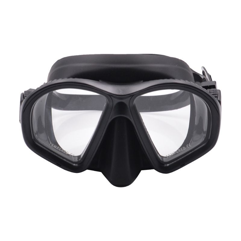 Large frame nearsighted swimming goggles with simple design, environmentally friendly silicone goggles, tempered glass_voghion.com