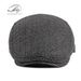Peaked cap men's autumn and winter wool beret men's British retro in the elderly warm forward hat_voghion.com