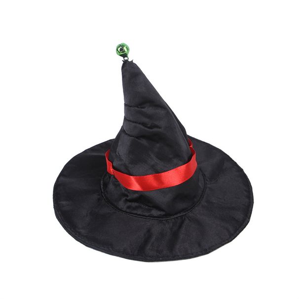 Z New Halloween Printed Wizard Cloak Pet Dog Cat Hat Set Decoration_voghion.com