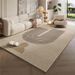 Tapis de salon de style crème léger et luxueux, tapis de sol antidérapant, imperméable et lavable, pour table basse, chambre à coucher, couverture de chevet_voghion.com