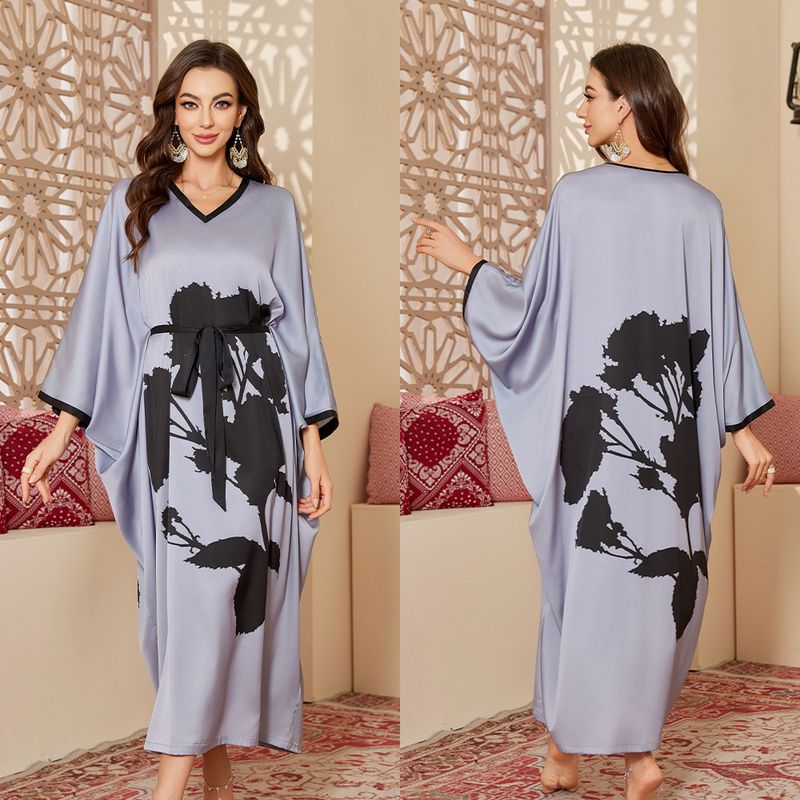 Damenbekleidung Großes Satin-Nachthemd Frühling und Herbst Hochwertiges langärmeliges Nachthemd Pyjamas und Bademäntel_voghion.com