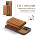 2IN1 Removable Leather Card Holder Wallet Phone Case For IPhone 16 15 14 Pro Max Plus ForiPhone Retro Business Shockproof Cover_voghion.com