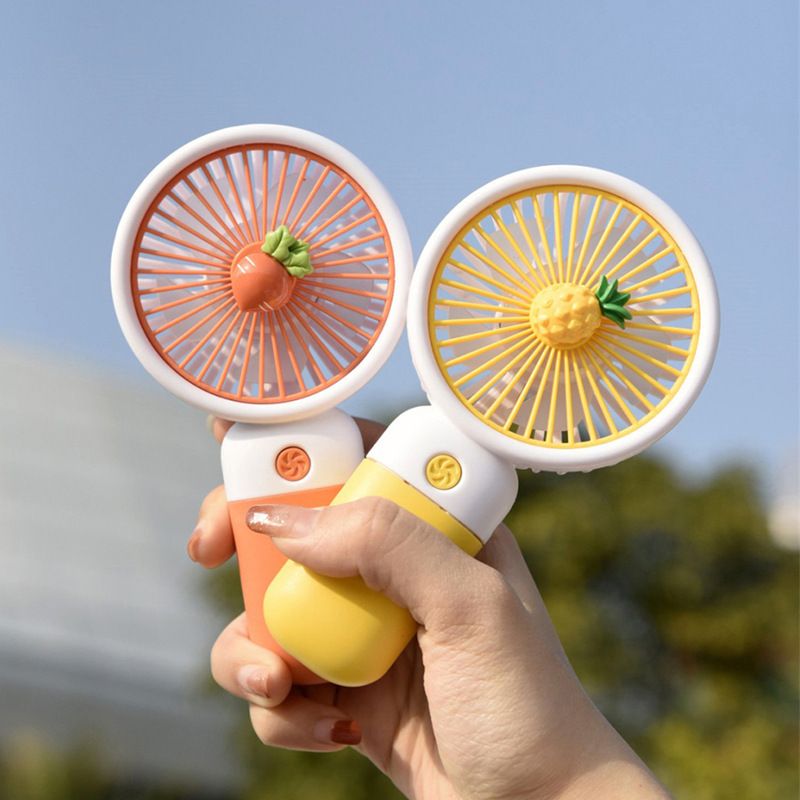 Mini Handheld Fan 2024 Neue Tragbare USB Aufladbare Student Cartoon Kinder Geschenk_voghion.com