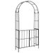 Garden Arch Arbor Trellis with Gate Patio Plant Stand Archway_voghion.com