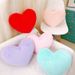 Rabbit Fur Heart-Shaped Pillow Heart-Shaped Sofa Cushion Bedhead Decorative Pillow_voghion.com