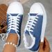 European And American Foreign Trade Large Size Flat Graffiti For Women 2025 New Ethnic Style Lazy Canvas Shoes_voghion.com