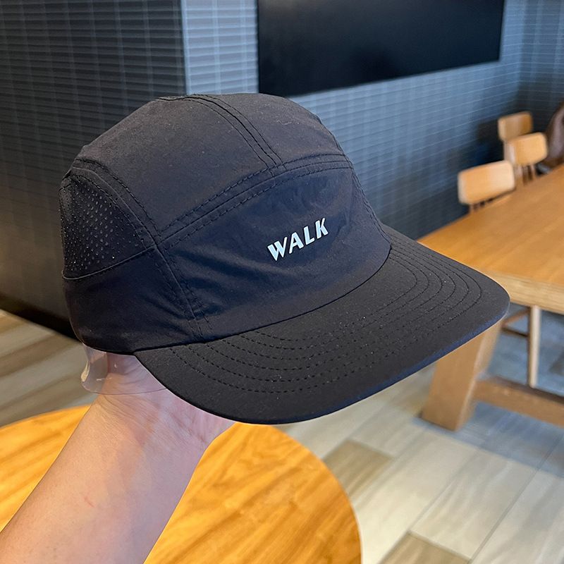 Cappello da baseball in rete a sei pezzi, a tesa corta, con coulisse, stile campeggio, stile Blogger, a rapida asciugatura, bordo piatto, per esterni_voghion.com