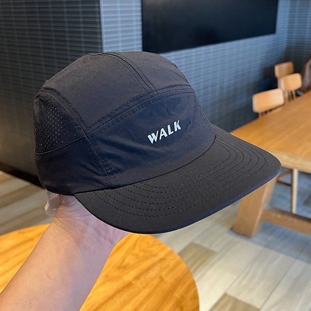 Cappello da baseball in rete a sei pezzi, a tesa corta, con coulisse, stile campeggio, stile Blogger, a rapida asciugatura, bordo piatto, per esterni_voghion.com