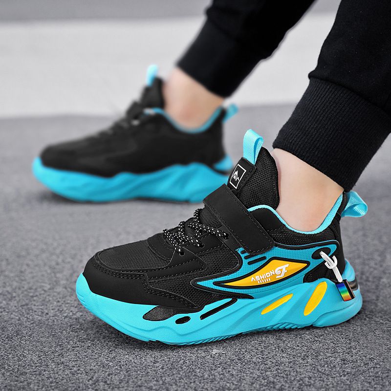 1879 Modello Autunno Inverno Bambini Grandi Sneakers in Pelle per Bambini Primavera Mesh Traspirante Scarpe da Corsa per Ragazzi_voghion.com