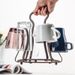 Tragbarer Getränkehalter aus Glas, Abtropfgestell für Tee- und Kaffeetassen, Becherhalter für Küchenbedarf, Home Organizer_voghion.com
