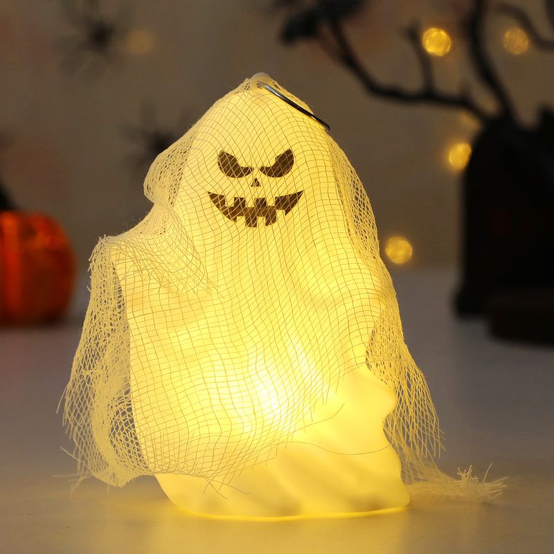 Halloween Ghost Decorations - Spooky Gauze Ghost Hanging Ornaments For Halloween Party, Trick Or Treat, Haunted House Decor (Set Of 4 Styles)_voghion.com
