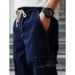 Lässige Cargohose für Herren – Relaxed Fit Jogginghose mit Kordelzug in Schwarz/Weiß/Marineblau (Größen S-XXL)_voghion.com