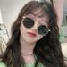 New Sunglasses Women's Summer Ins Street Shot Round Frame Glasses Korean Version Trendy Retro Sunglasses Small Face Sunscreen_voghion.com